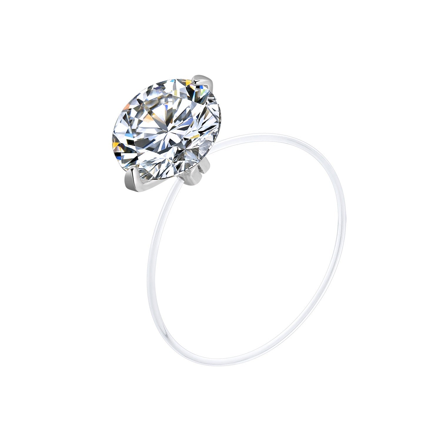 1 Carat 2 Carats Mermaid Tear Moissanite Ring